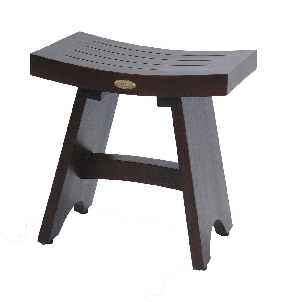 DecoTeak® Serenity® 18" Teak Wood Shower Bench in Woodland Brown Finish