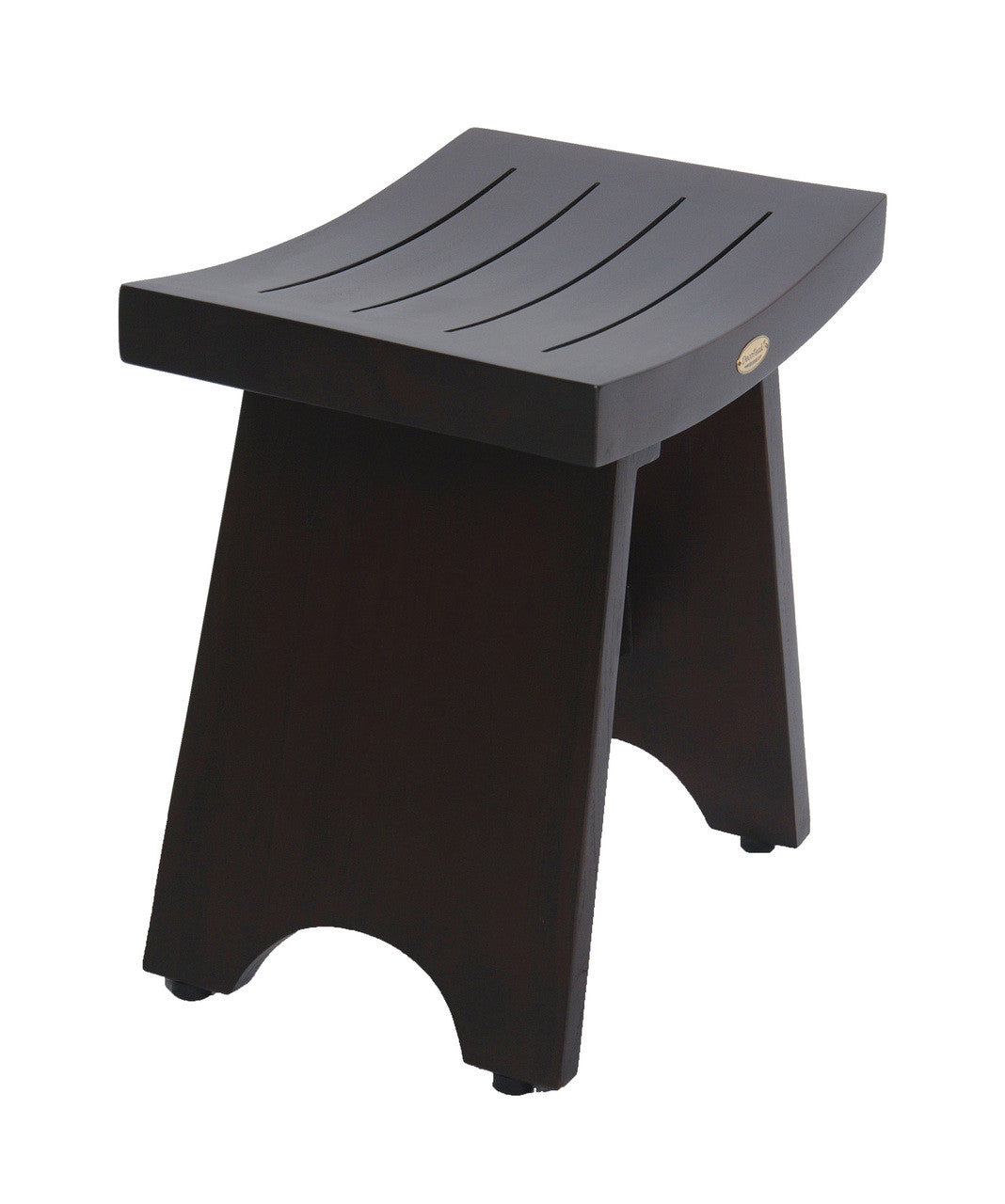 DecoTeak® Serenity® 18" Teak Wood Shower Bench in Woodland Brown Finish