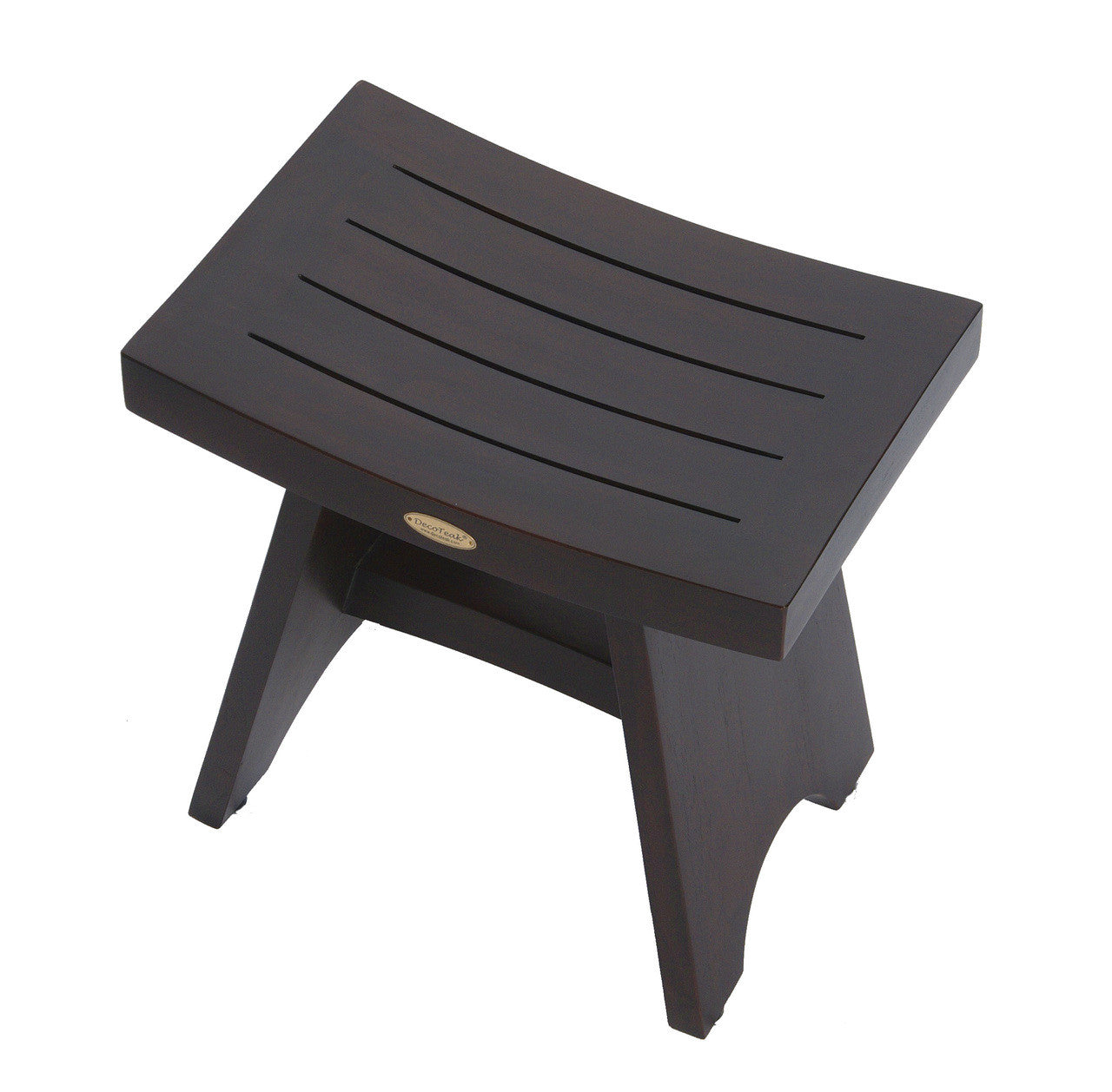 DecoTeak® Serenity® 18" Teak Wood Shower Bench in Woodland Brown Finish