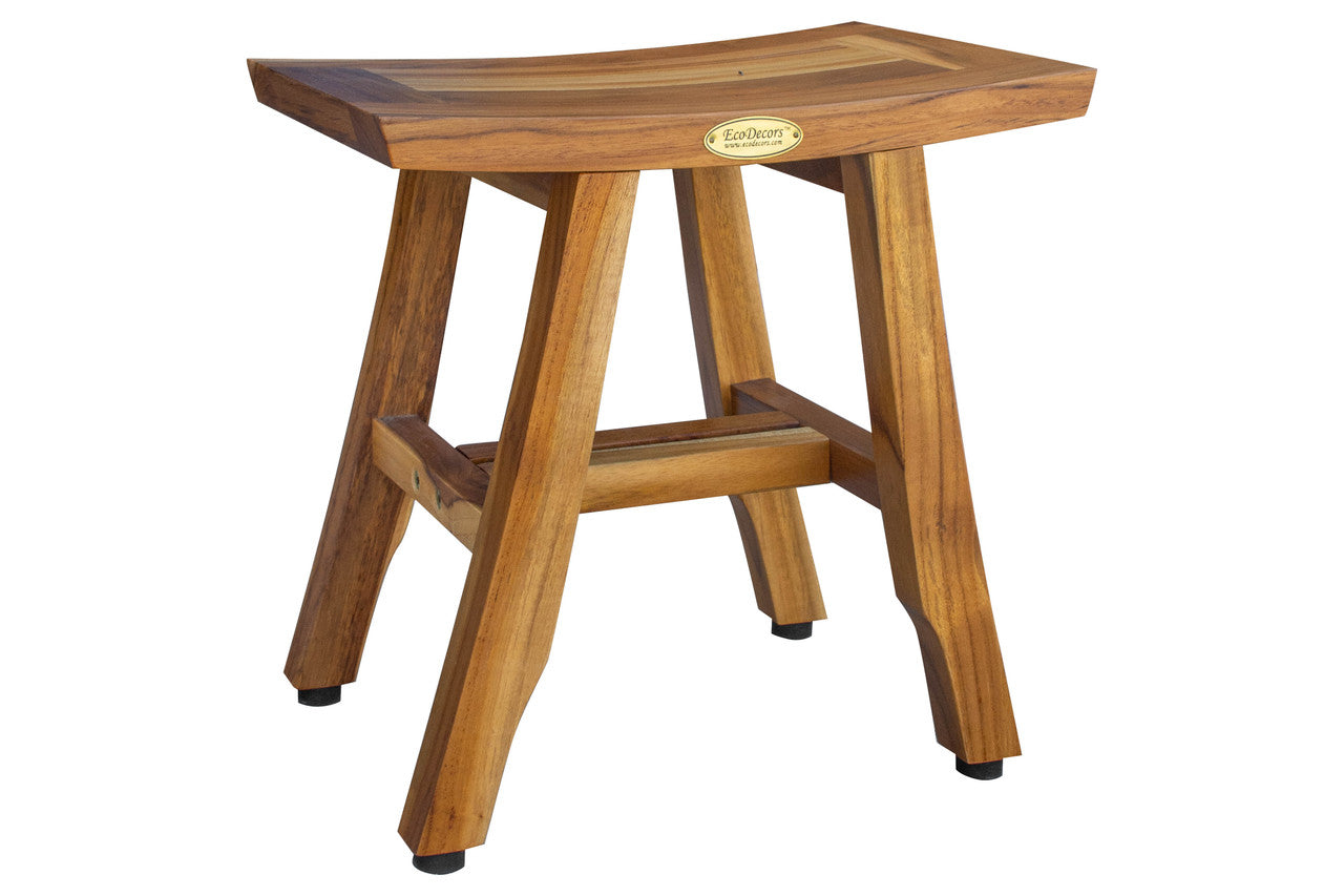 EcoDecors Compact Satori™ 14 inch Teak Shower Bench