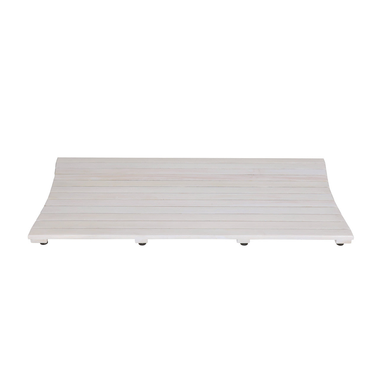 CoastalVogue® Eleganto® 40” Floor Mat in a White Driftwood Finish
