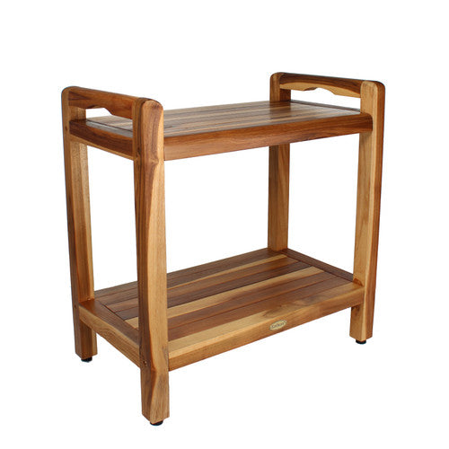 DecoTeak® Eleganto® 24” Extended Height Teak Shower or Bathroom Bench