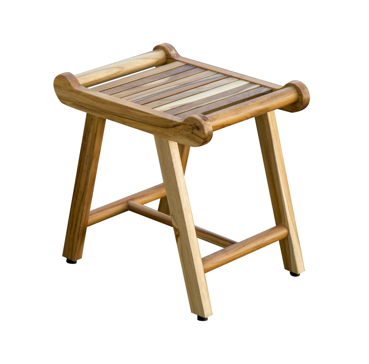 EcoDecors® Harmony® 20" Teak Wood Shower Bench with LiftAide® Arms in EarthyTeak Finish
