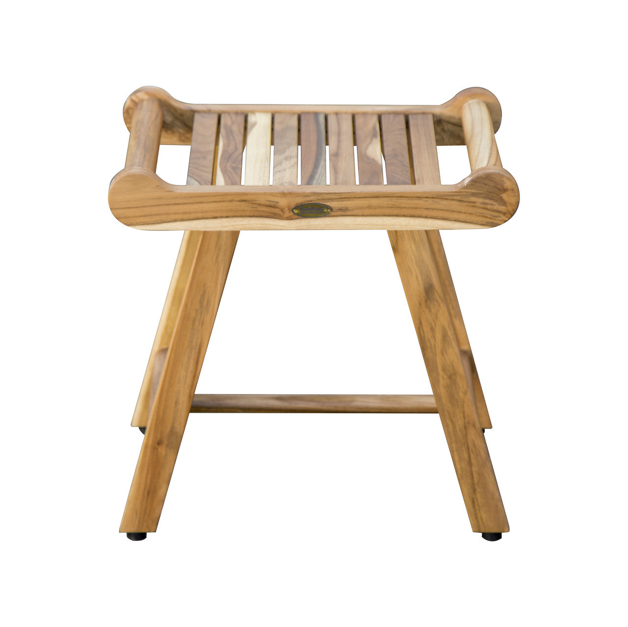 EcoDecors® Harmony® 20" Teak Wood Shower Bench with LiftAide® Arms in EarthyTeak Finish