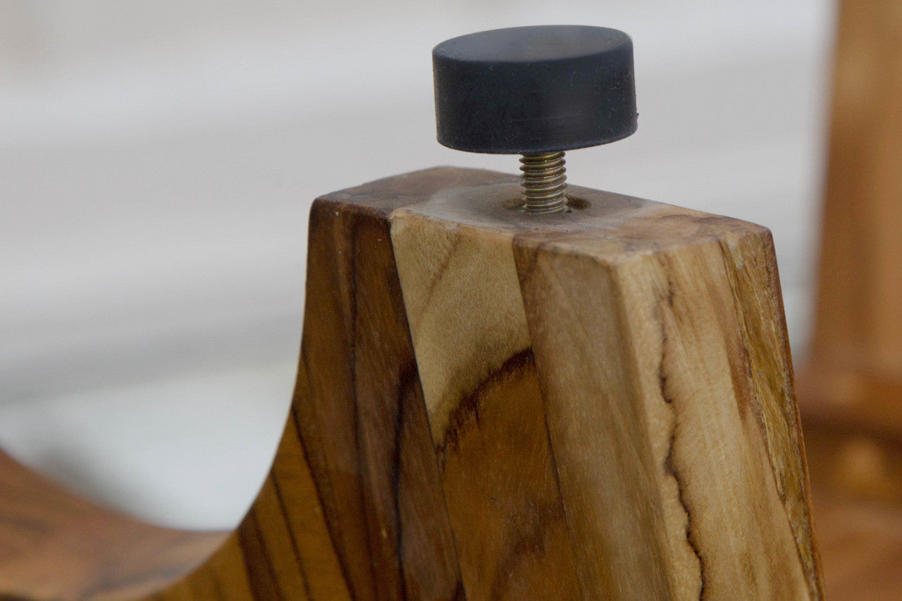 EcoDecors® Serenity® 18" Teak Wood Shower Bench with Shelf in EarthyTeak Finish