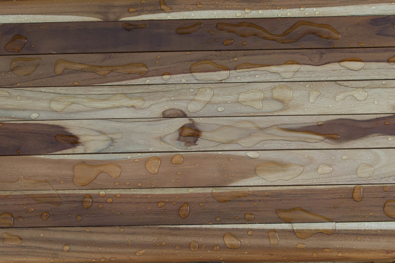 EcoDecors® Eleganto® 36" Teak Wood Shower Bench in EarthyTeak Finish