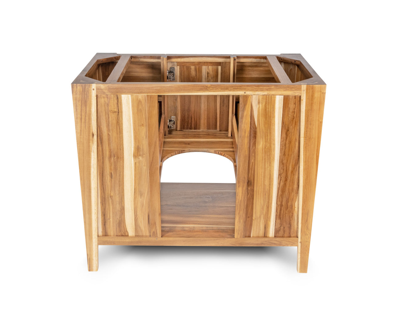 EcoDecors® Significado® 36" Teak Wood Free Standing Bathroom Vanity in EarthyTeak Finish