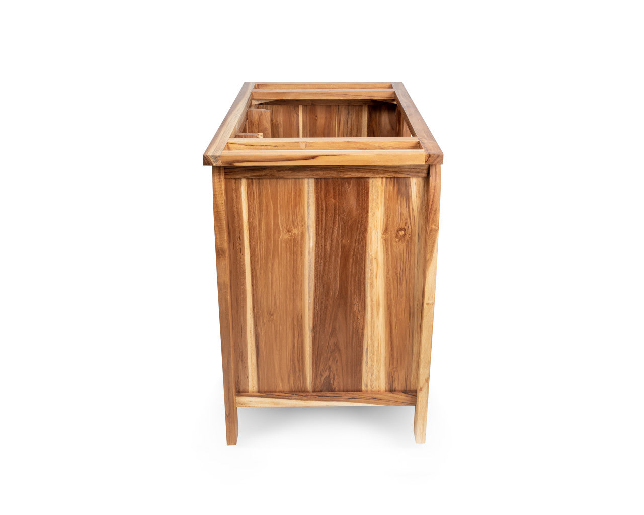 EcoDecors® Tranquility® 36" Teak Wood Free Standing Bathroom Vanity in EarthyTeak Finish