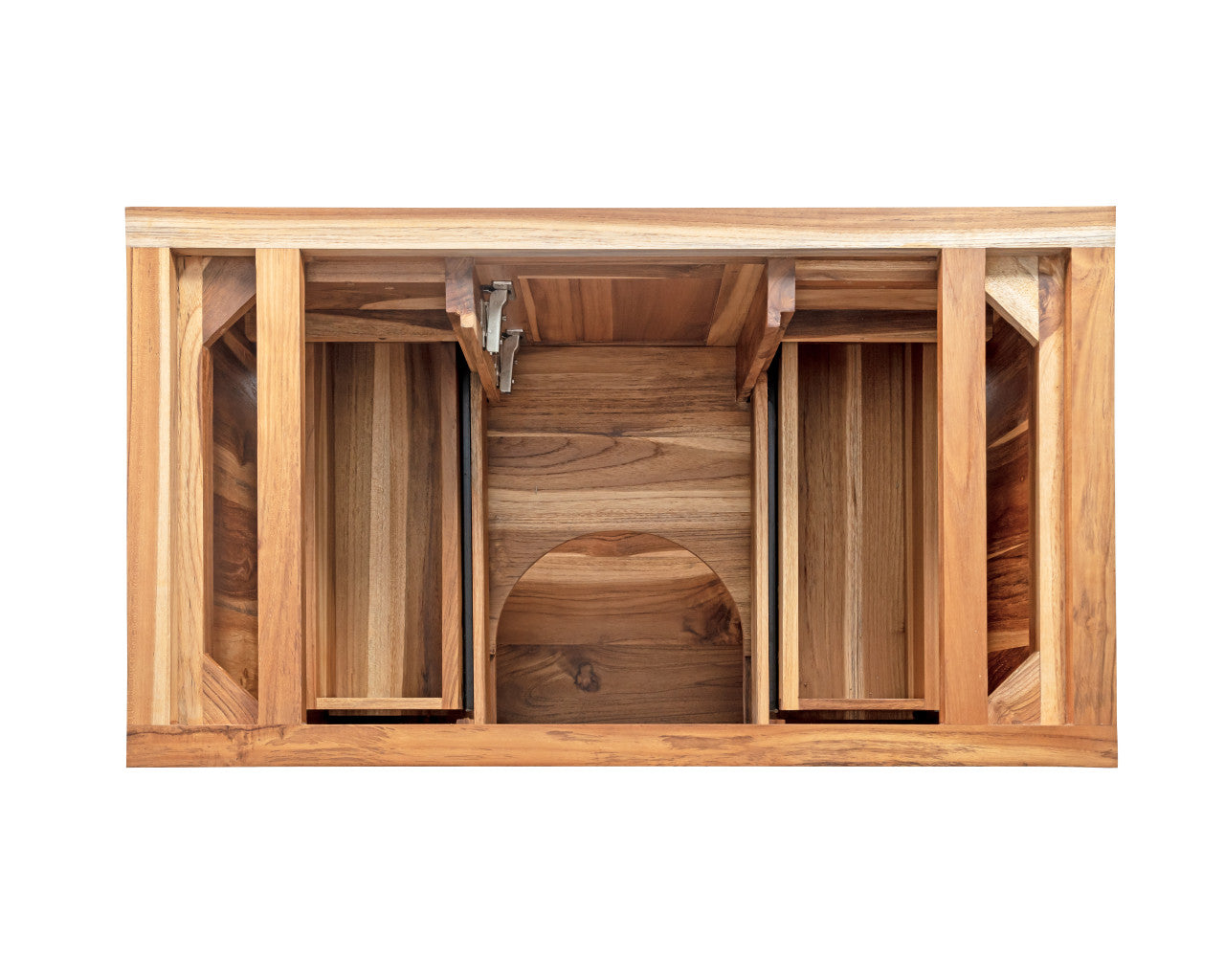 EcoDecors® Tranquility® 36" Teak Wood Free Standing Bathroom Vanity in EarthyTeak Finish