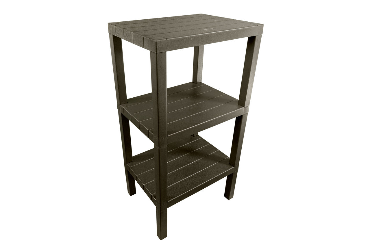 Tatay Plasticality 29in Tall ShowerShelf TT1706 in a Brown Finish