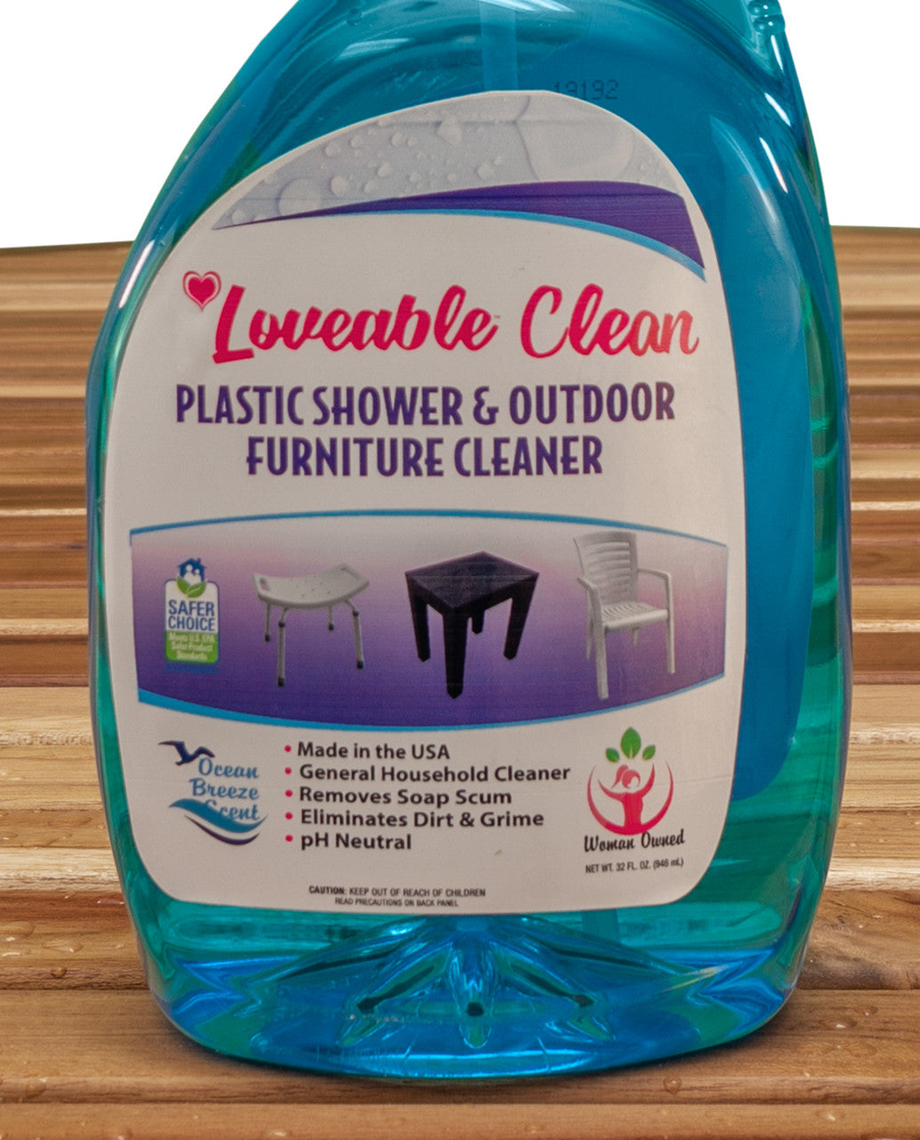 Loveable® Plastic and Shower Furniture Cleaner in 32 oz. Spray Bottle