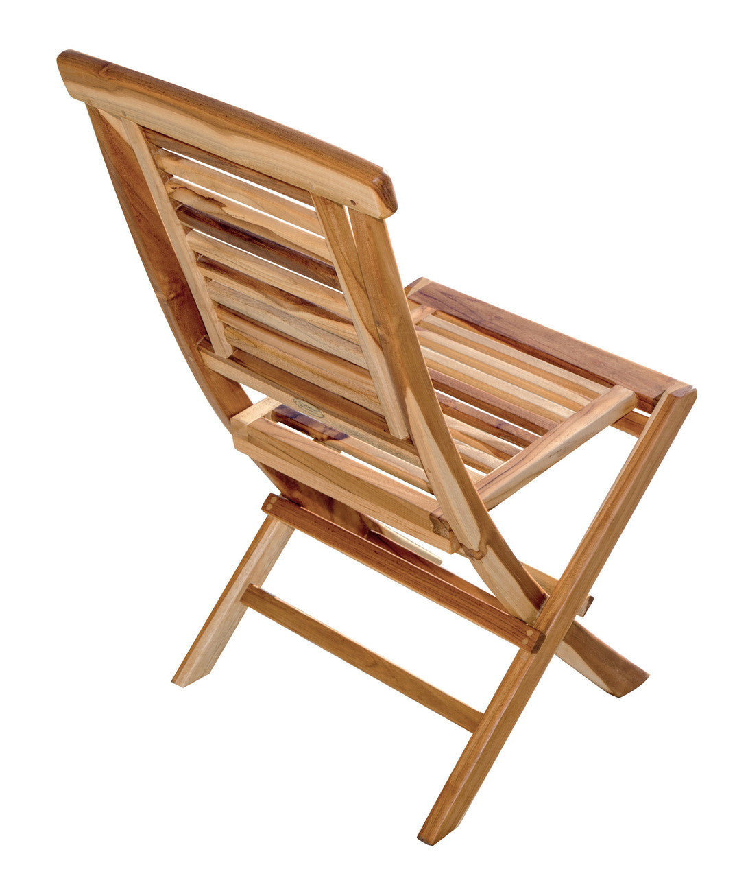 EcoDecors® Teak Wood Folding Chair in EarthyTeak Finish