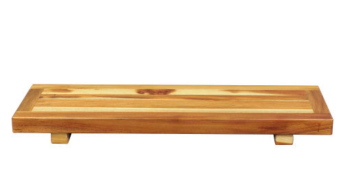 EcoDecors® Eleganto® 29" Teak Wood Bath Tray and Seat in EarthyTeak Finish