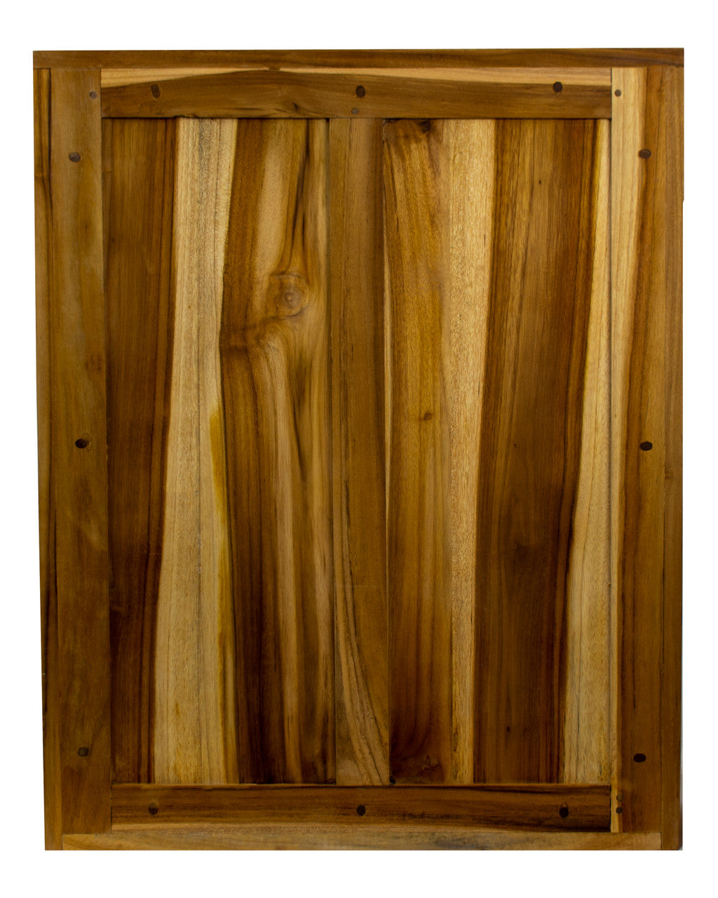 EcoDecors® Curvature® 24" Teak Wood Wall Cabinet in EarthyTeak® Finish