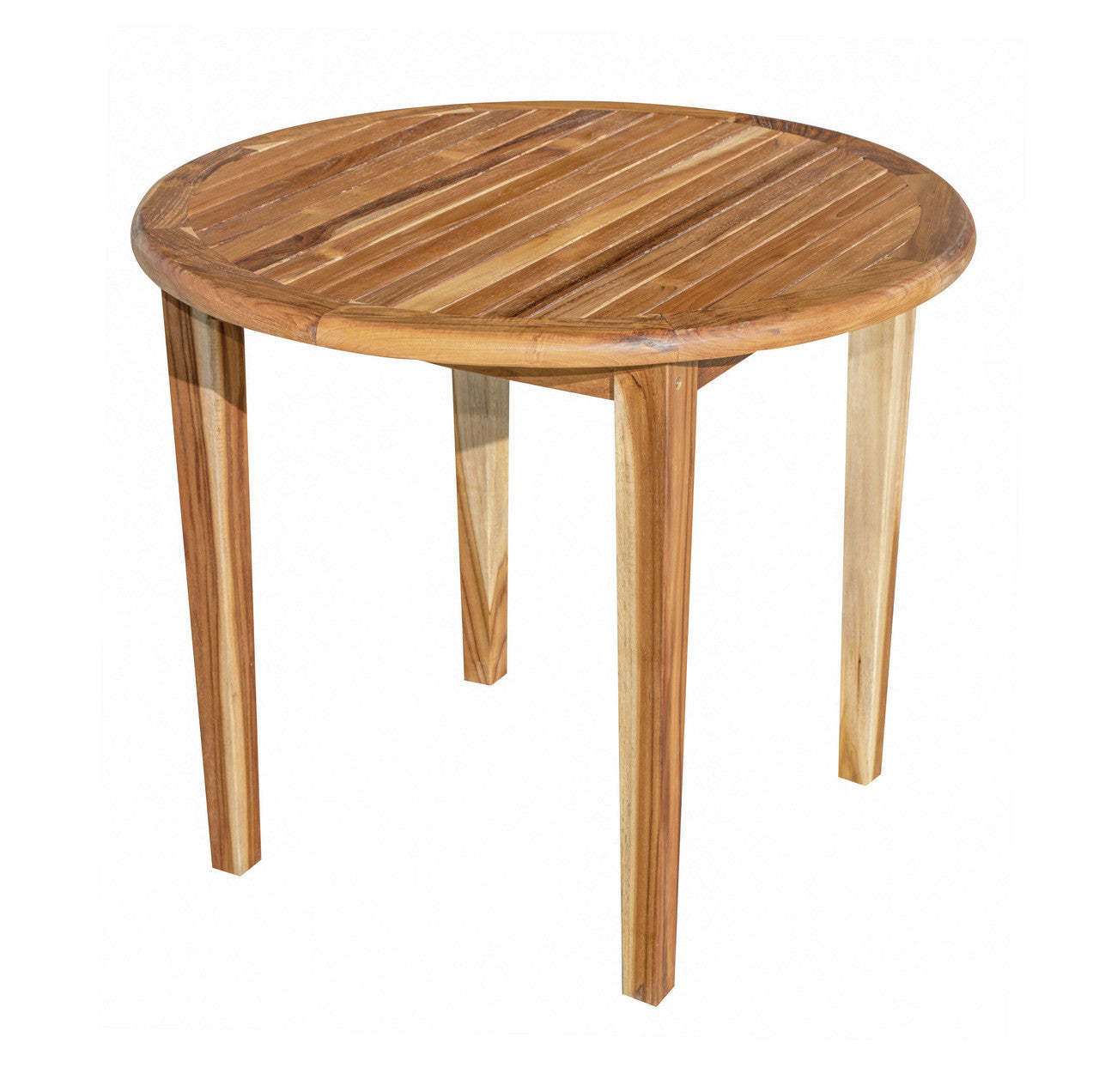 EcoDecors® Oasis® 36" Teak Wood Round Table in EarthyTeak Finish