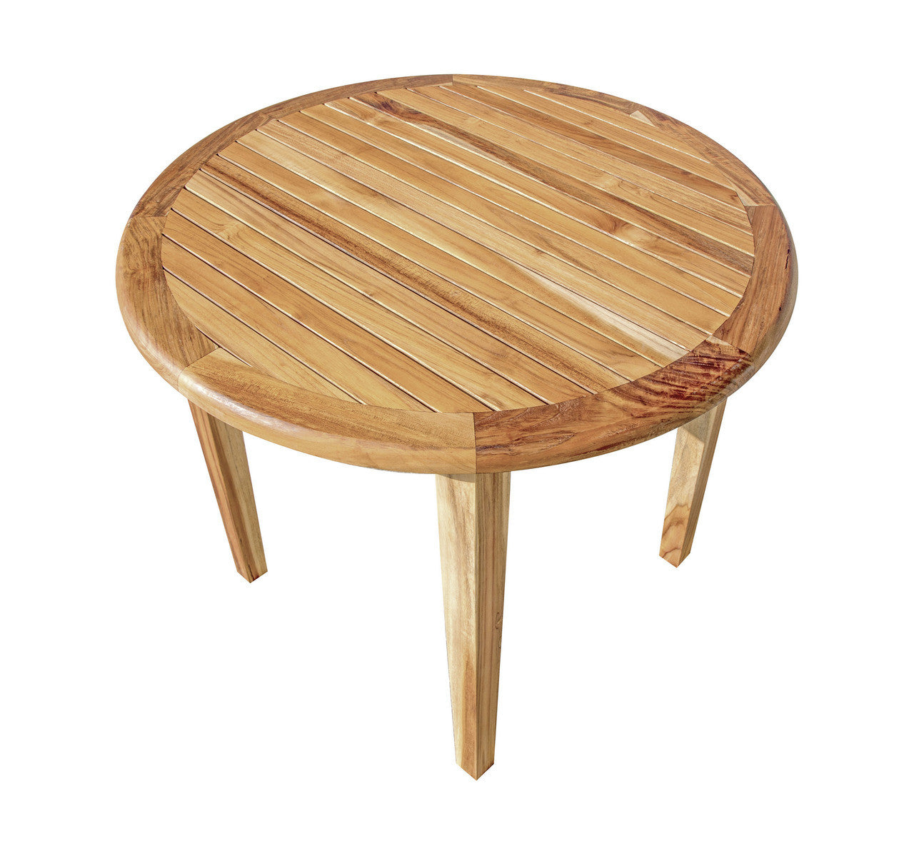 EcoDecors® Oasis® 36" Teak Wood Round Table in EarthyTeak Finish