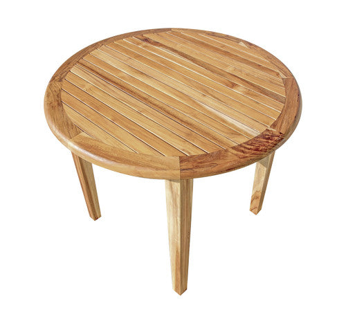 EcoDecors® Oasis® 36" Teak Wood Round Table in EarthyTeak Finish