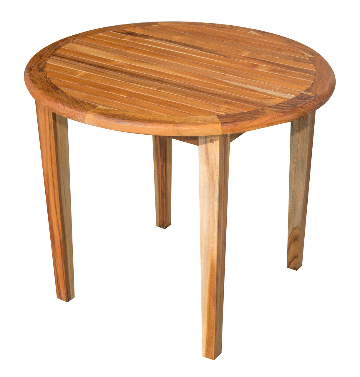 EcoDecors® Oasis® 36" Teak Wood Round Table in EarthyTeak Finish