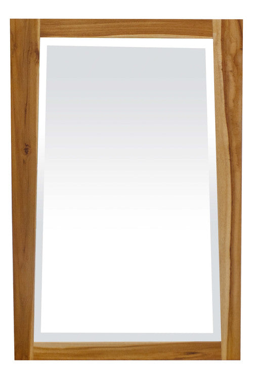 EcoDecors® Significado® 24" x 35" Teak Wood Wall Mirror in EarthyTeak Finish