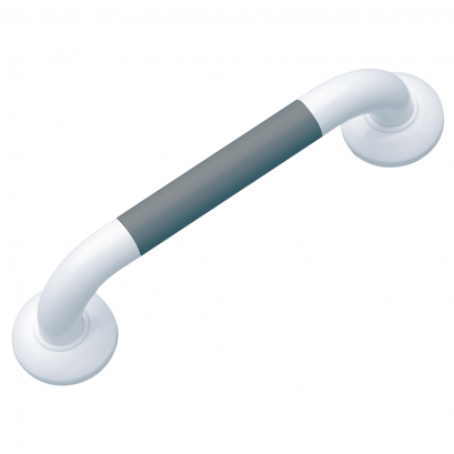 Comfortique white and gray soft touch 18.7" grab bar