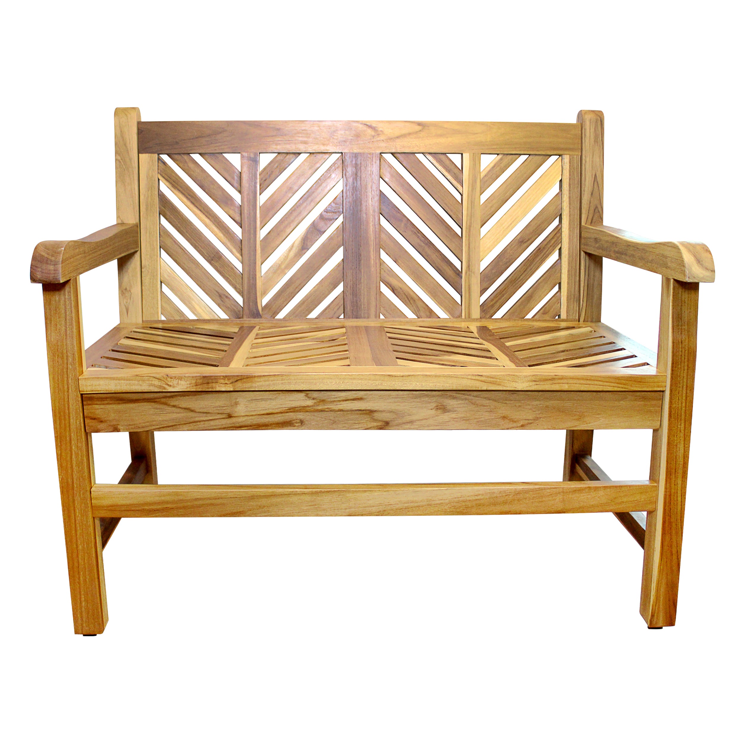 EcoDecors Eleganto 41" Teak Outdoor Garden Bench