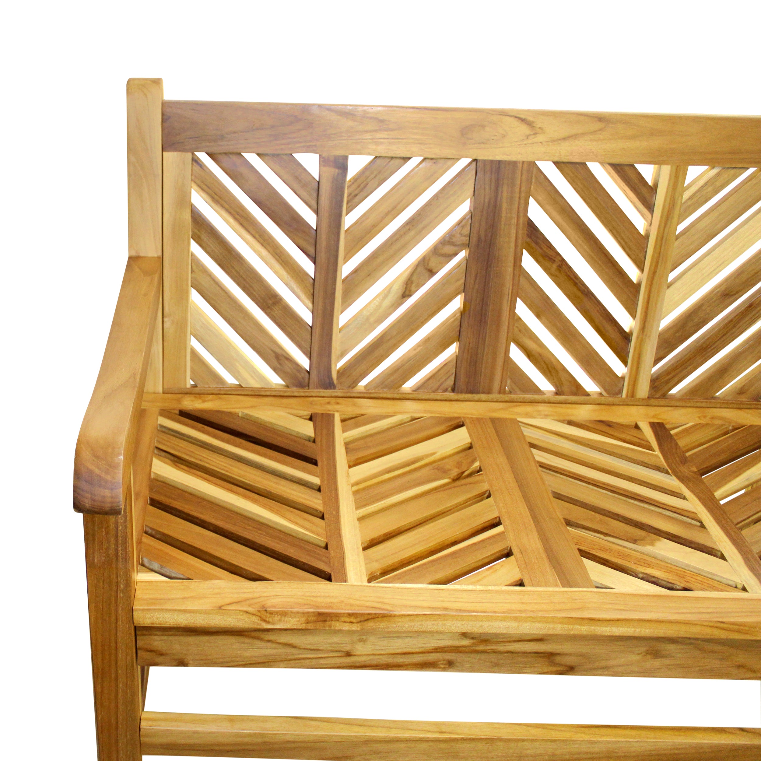 EcoDecors Eleganto 41" Teak Outdoor Garden Bench