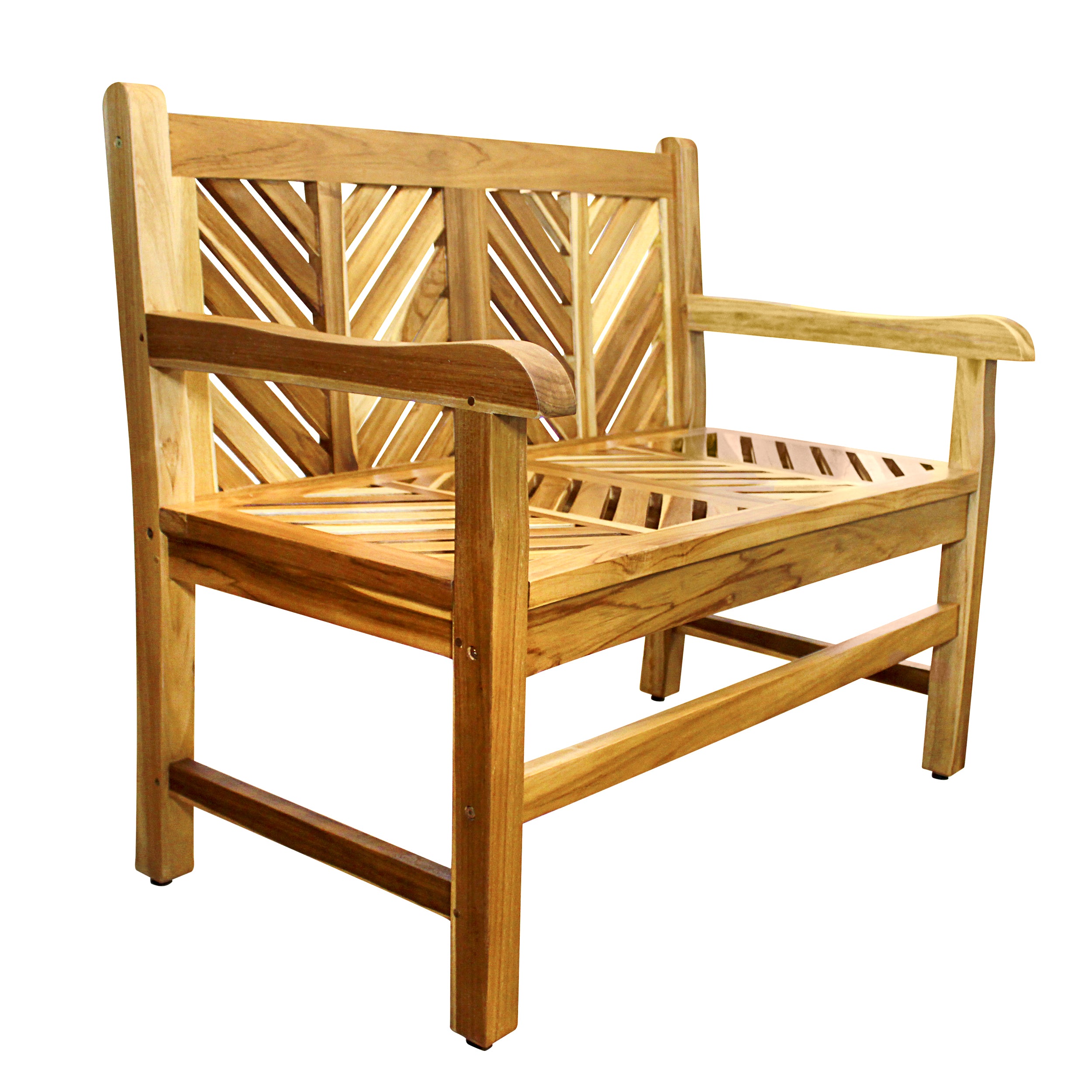 EcoDecors Eleganto 41" Teak Outdoor Garden Bench