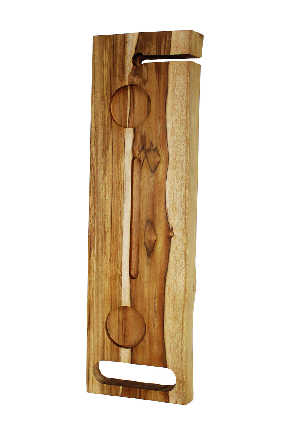 EcoDecors Eleganto 42" Solid Teak Bath Caddy Tray with Wine Glass & Tablet Holder