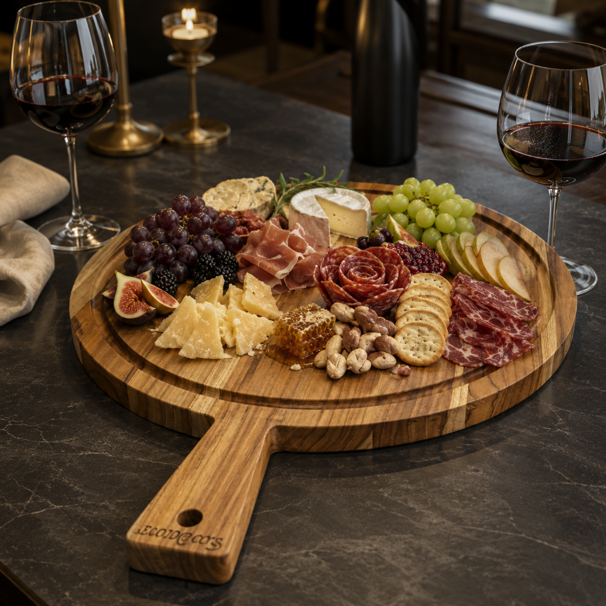 Pizza Style Charcuterie Board Large
