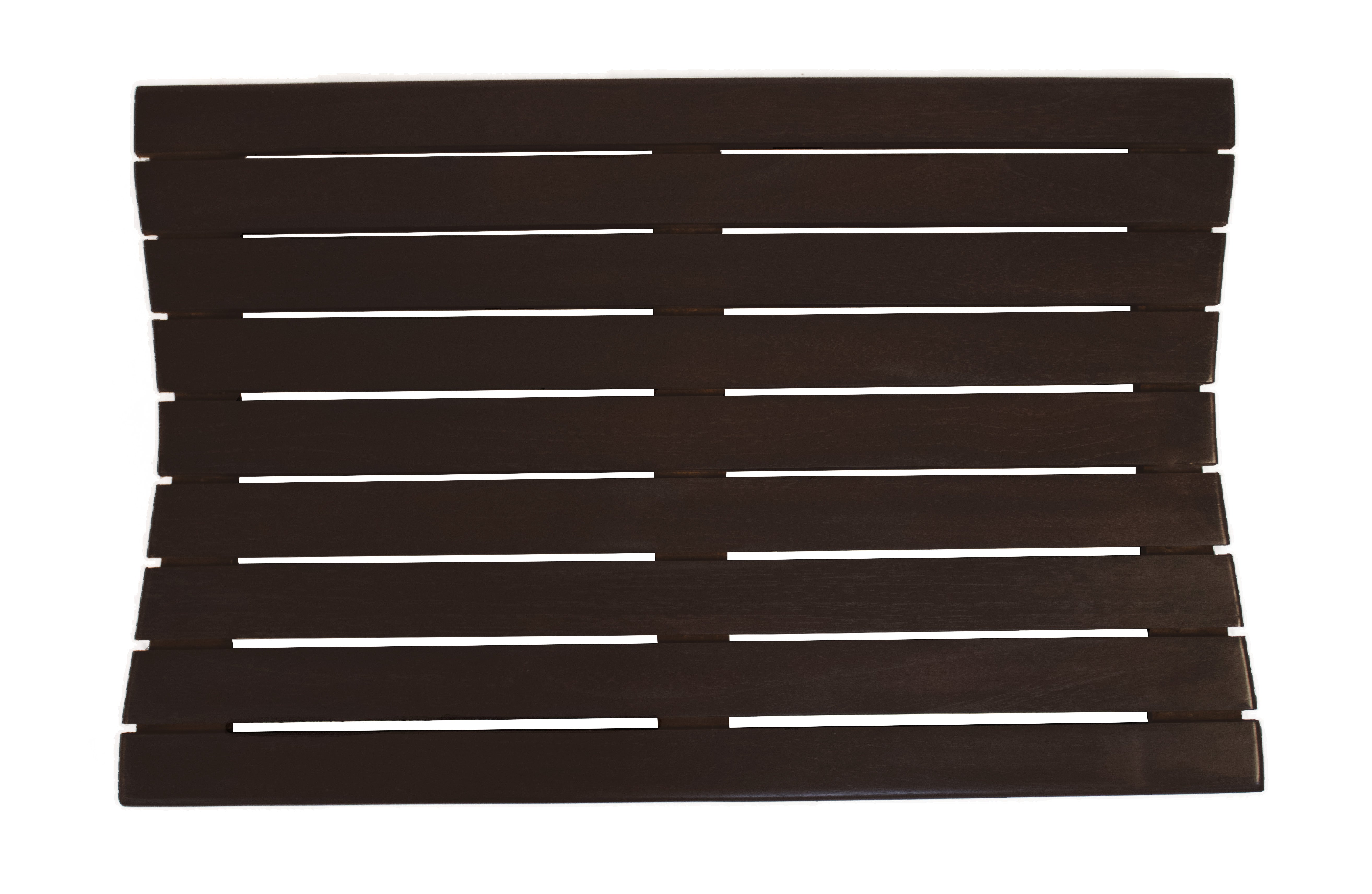 DecoTeak® Eleganto® 23”W Teak Floor Mat in a Woodland Brown Finish