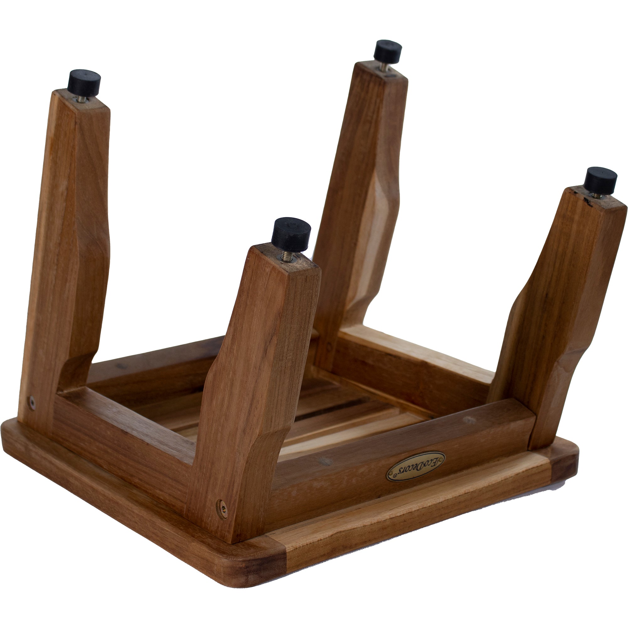 EcoDecors® Eleganto® 12” Teak Bathroom Shaving Foot Rest