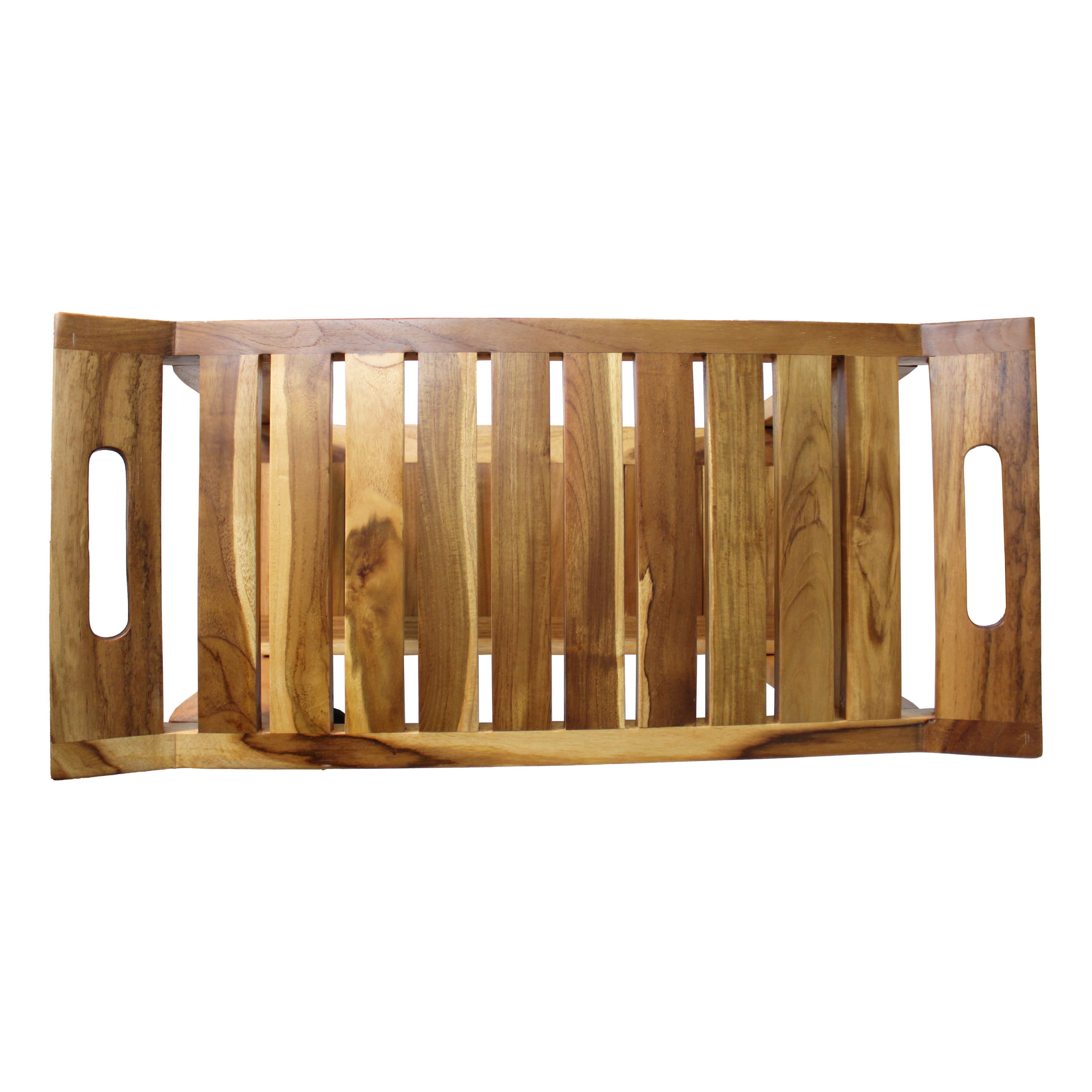 EcoDecors Tranquility 30" Shower Bench- Extended Height- 24" - Earthy Teak