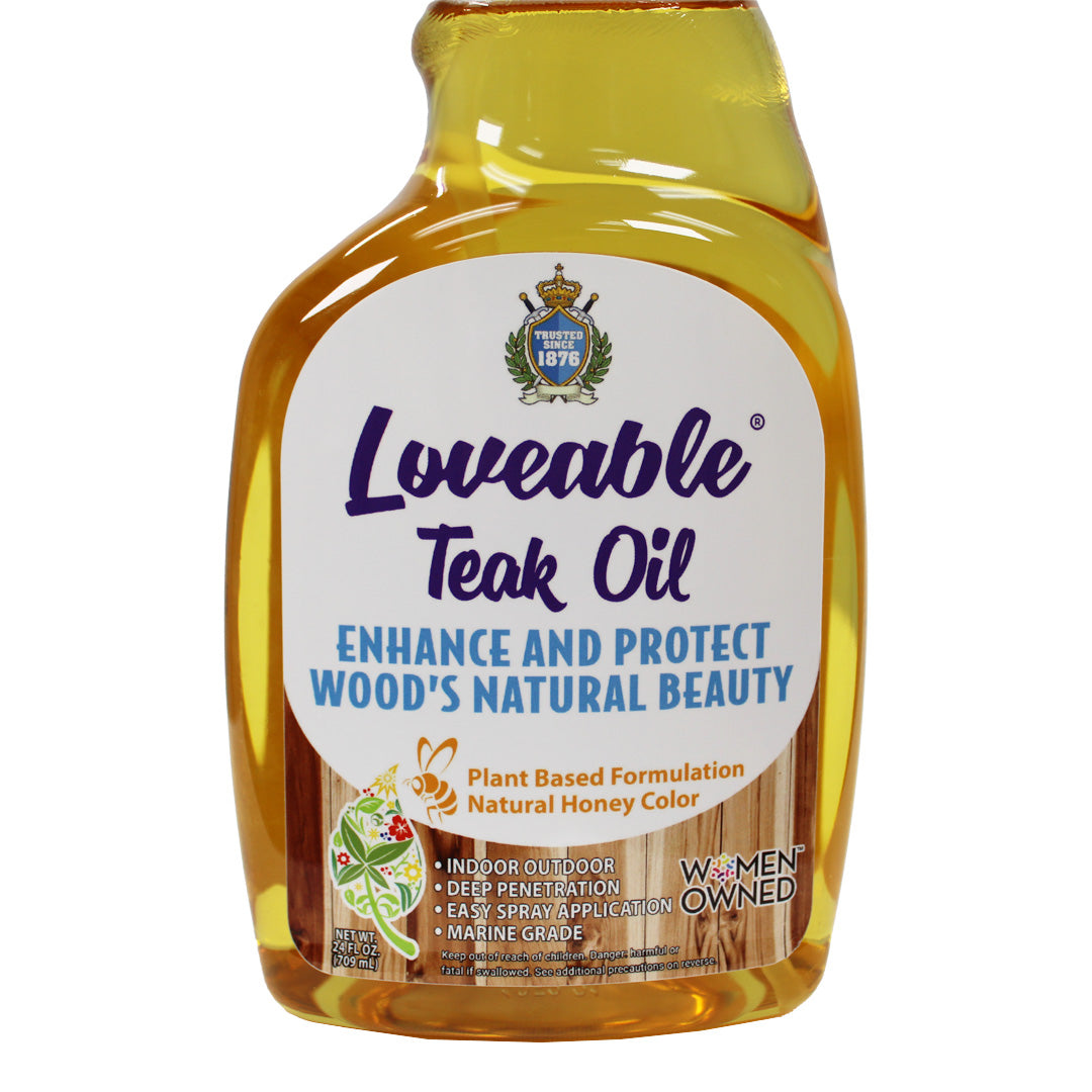 Loveable® Teak and Wood Protective Oil in 24 oz. Spray Bottle