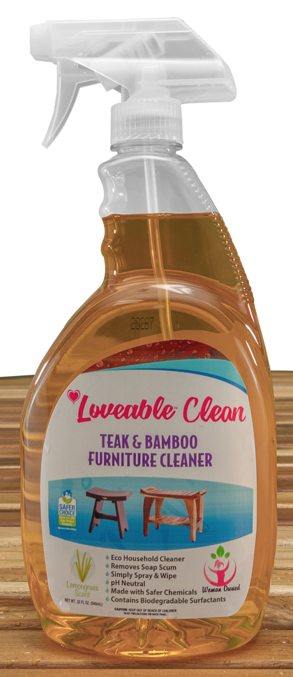 EcoDecors Loveable 24 oz Spray Bottle Teak Oil and Loveable Protection 16 oz Teak Sealer For Outdoor Furniture
