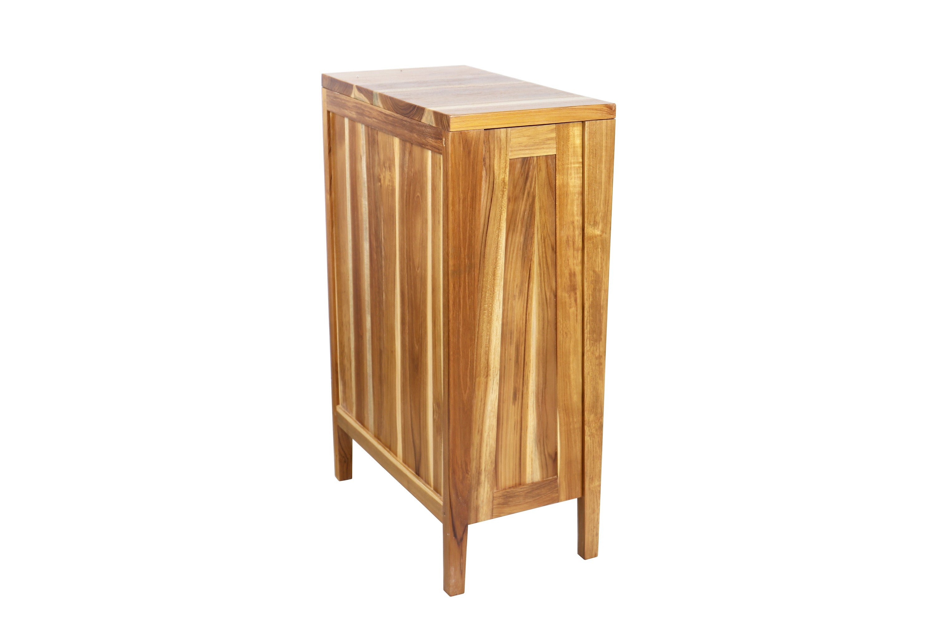 EcoDecors® Signifiacado® 12”L Modular Compact Side Vanity with Door in EarthyTeak Finish