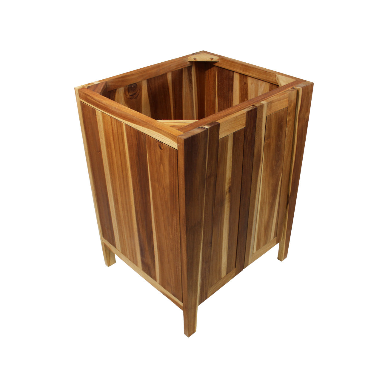 EcoDecors® Significado® 24" Teak Wood Free Standing Bathroom Vanity in EarthyTeak Finish