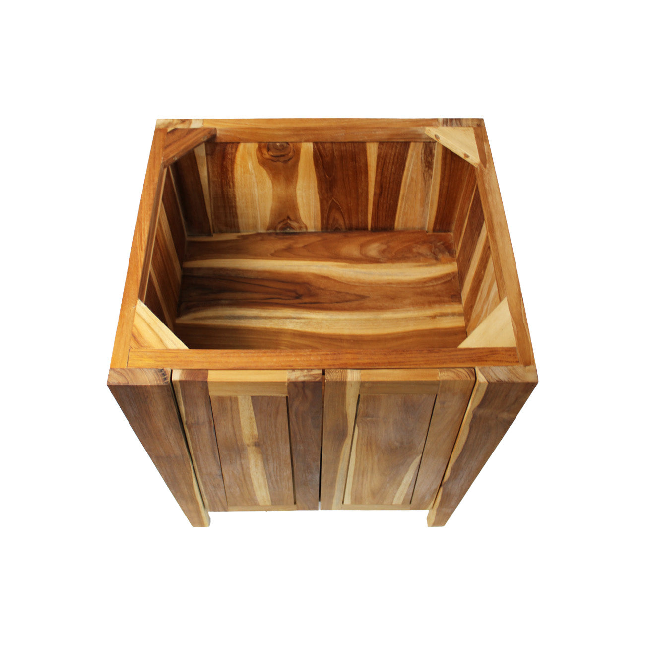 EcoDecors® Significado® 24" Teak Wood Free Standing Bathroom Vanity in EarthyTeak Finish