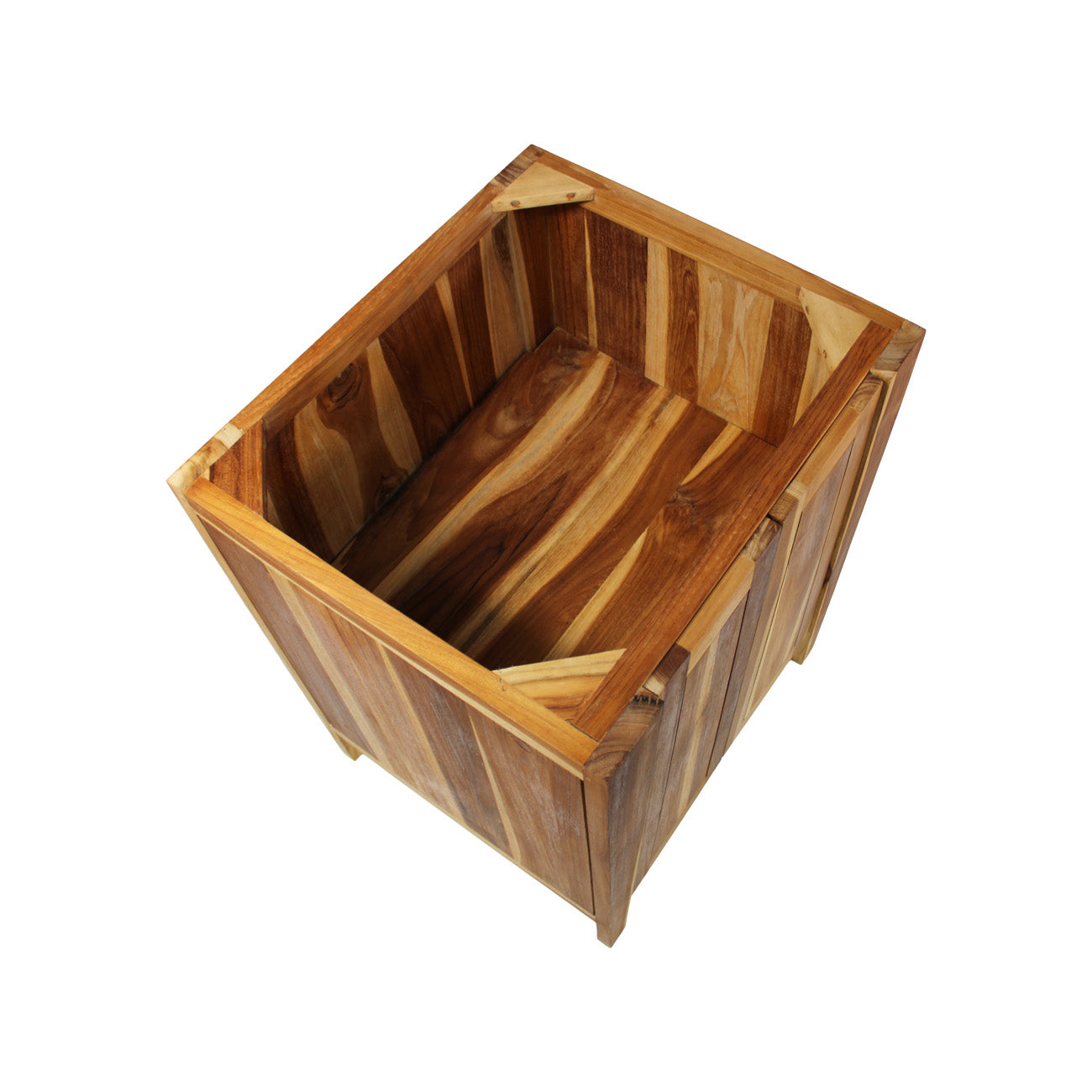 EcoDecors® Significado® 24" Teak Wood Free Standing Bathroom Vanity in EarthyTeak Finish