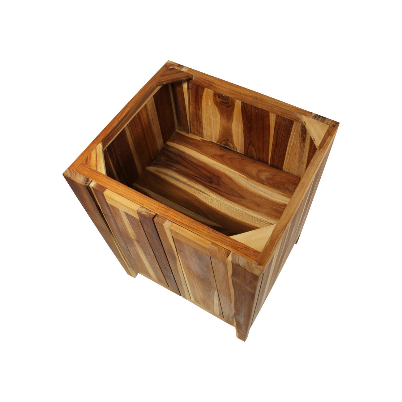 EcoDecors® Significado® 24" Teak Wood Free Standing Bathroom Vanity in EarthyTeak Finish