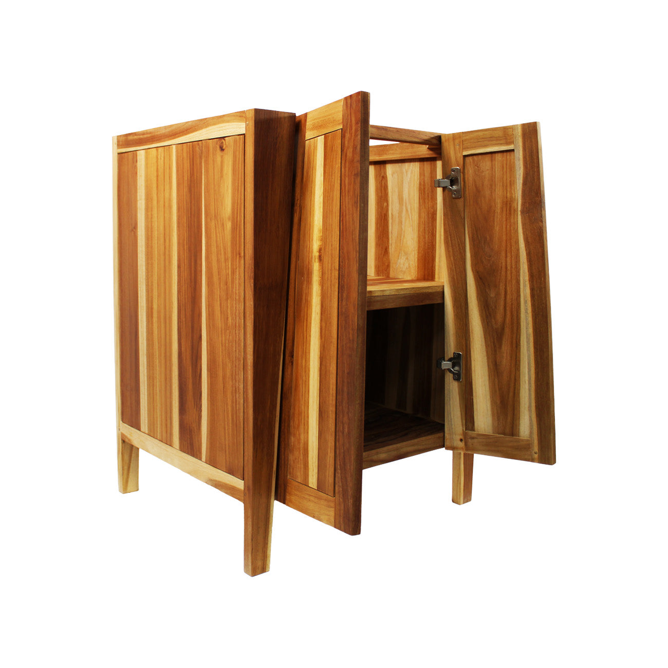 EcoDecors® Significado® 24" Teak Wood Free Standing Bathroom Vanity in EarthyTeak Finish