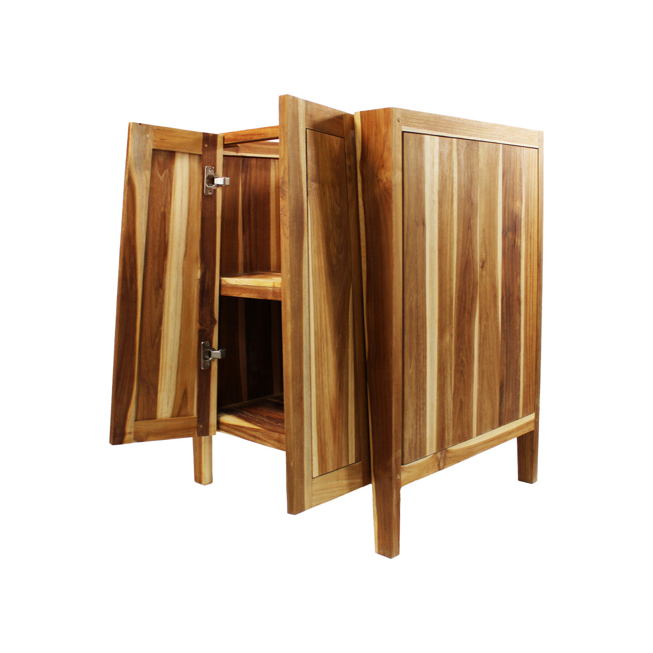 EcoDecors® Significado® 24" Teak Wood Free Standing Bathroom Vanity in EarthyTeak Finish
