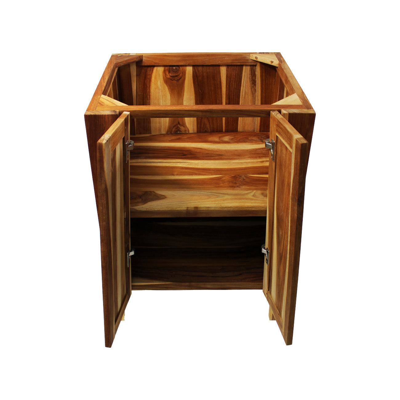 EcoDecors® Significado® 24" Teak Wood Free Standing Bathroom Vanity in EarthyTeak Finish