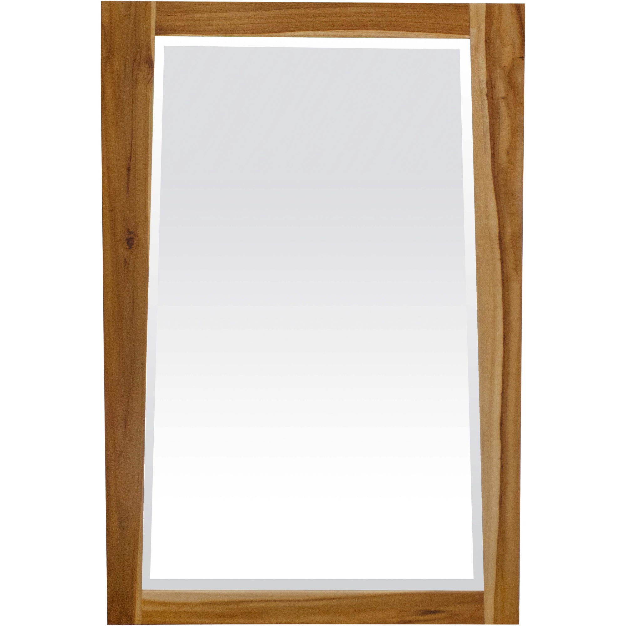 EcoDecors® Significado® 24" Teak Wood Bathroom Vanity - ignifiacado® 18”L Modular Compact Side Vanity with Shelves- Significado® 24" x 35" Teak Wood Wall Mirror