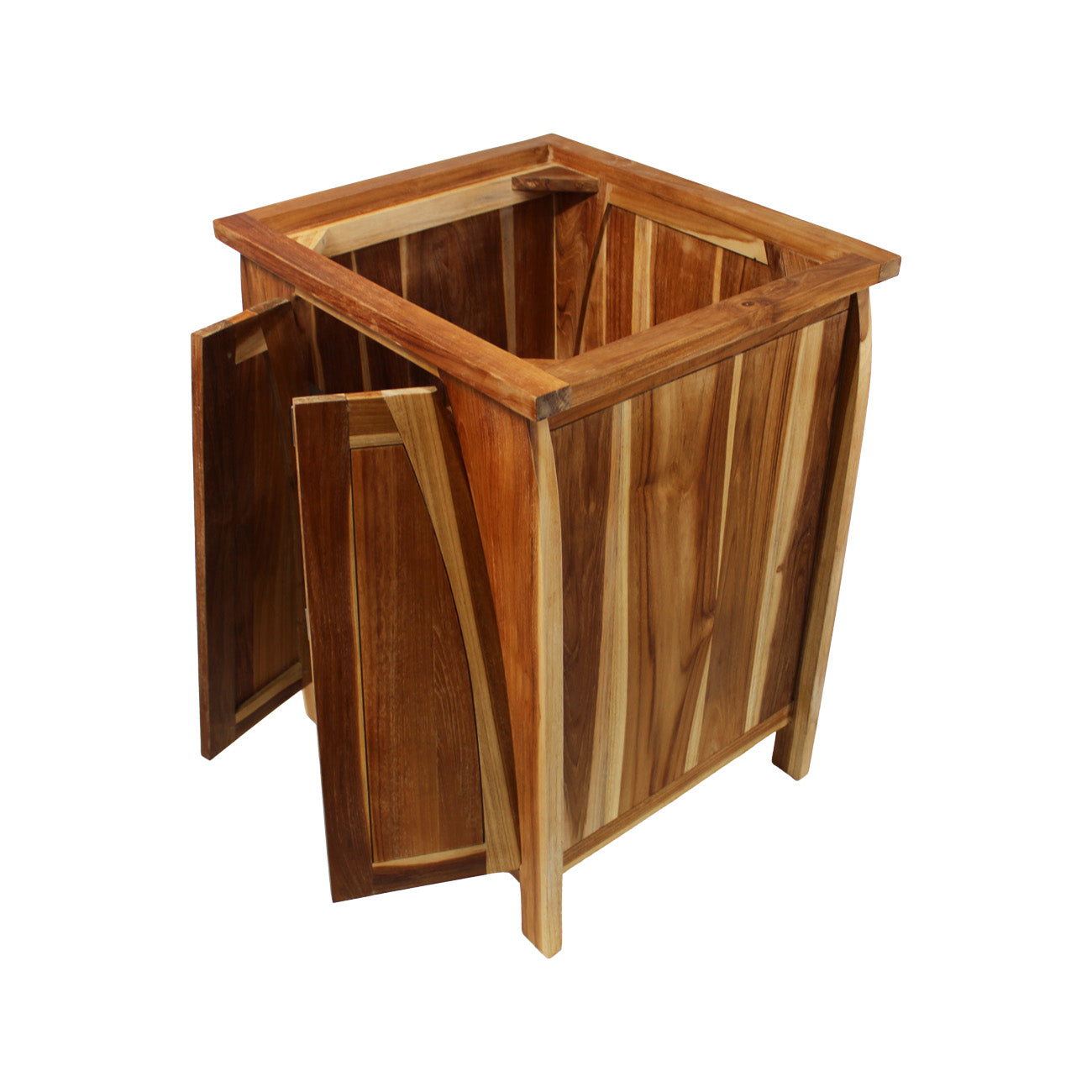 EcoDecors® Tranquility® 24" Teak Wood Free Standing Bathroom Vanity in EarthyTeak Finish