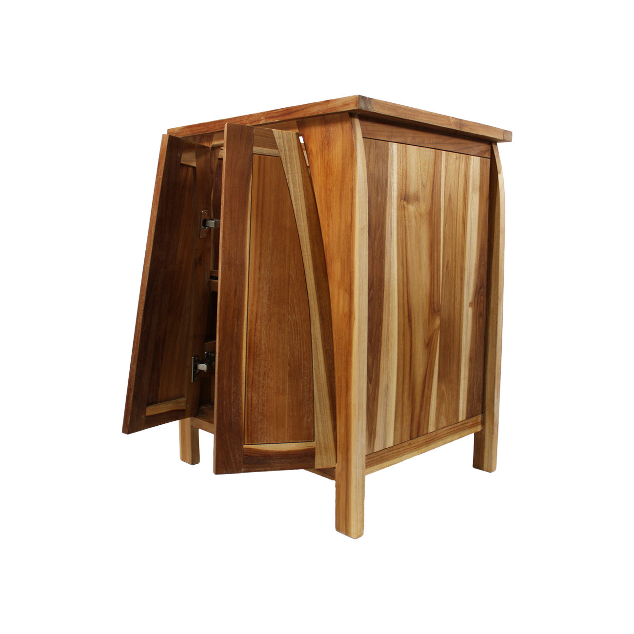 EcoDecors® Tranquility® 24" Teak Wood Free Standing Bathroom Vanity in EarthyTeak Finish