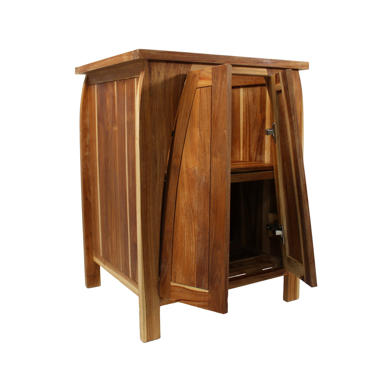 EcoDecors® Tranquility® 24" Teak Wood Free Standing Bathroom Vanity in EarthyTeak Finish