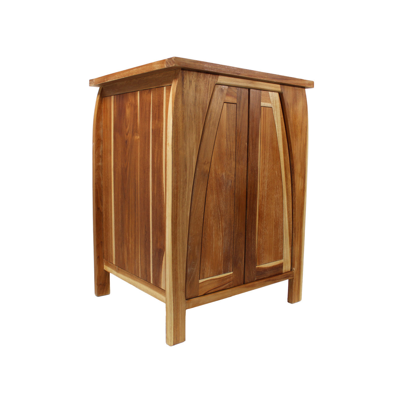 EcoDecors® Tranquility® 24" Teak Wood Free Standing Bathroom Vanity in EarthyTeak Finish