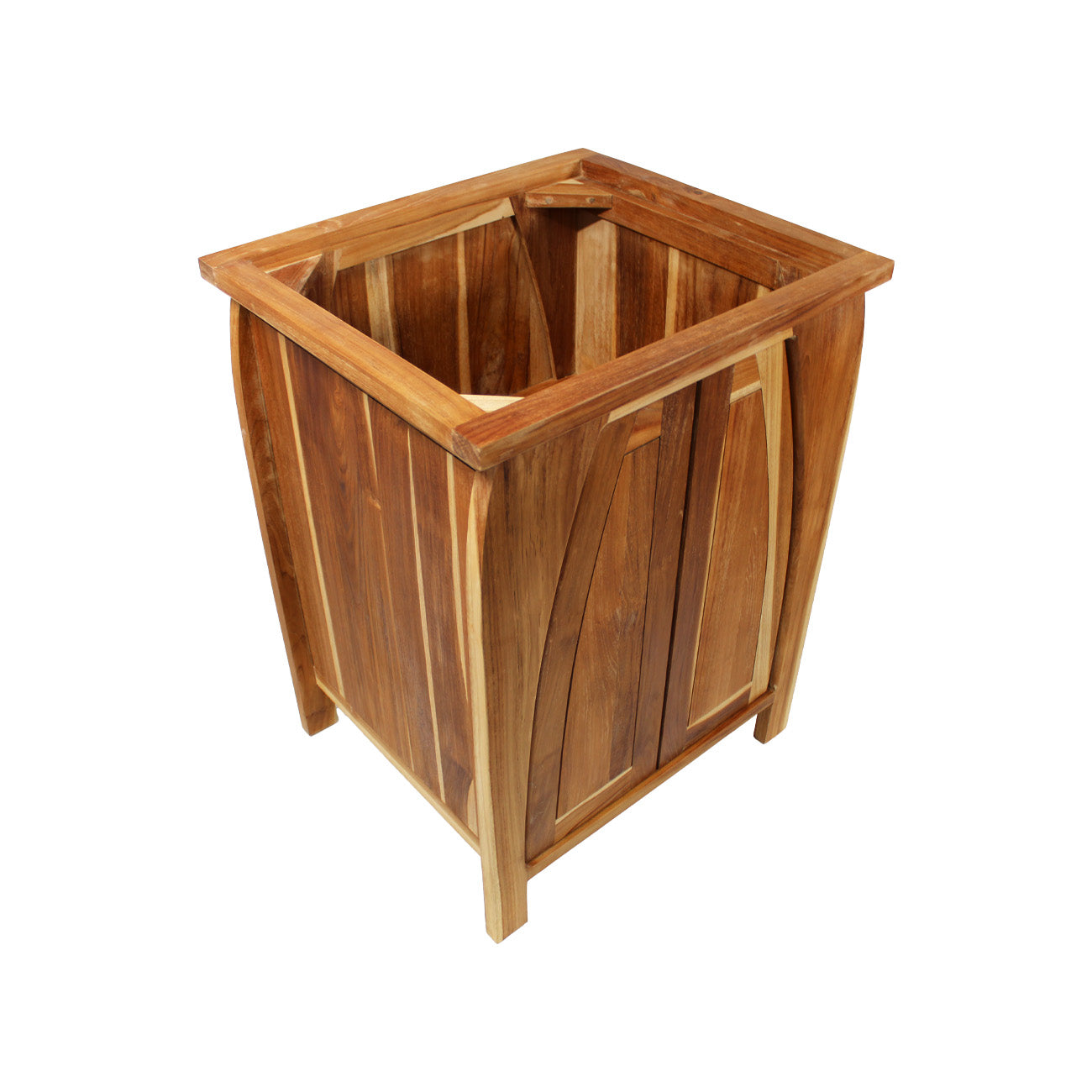 EcoDecors® Tranquility® 24" Teak Wood Free Standing Bathroom Vanity in EarthyTeak Finish