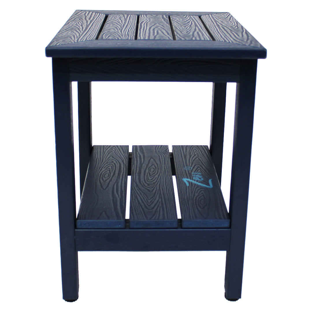 Zen® Navy Blue Faux Wood Shower Bench