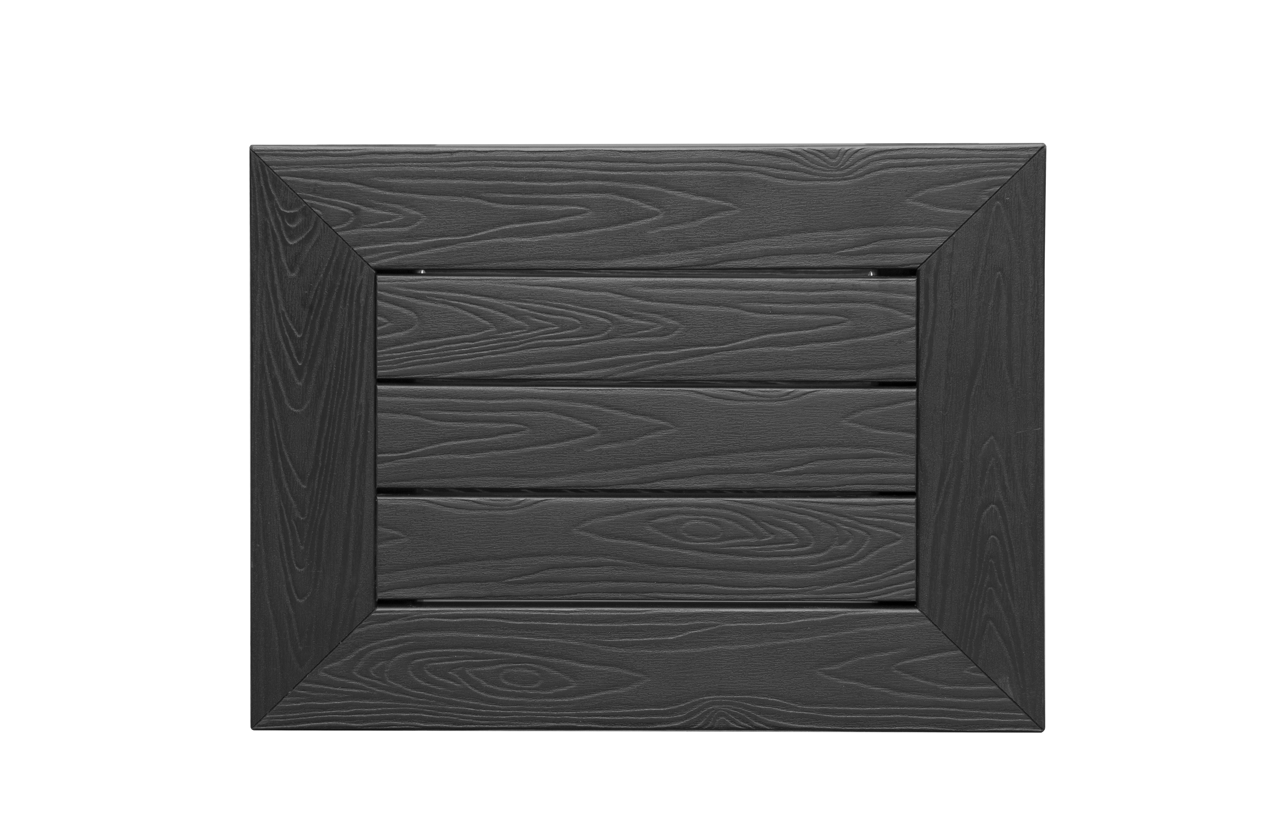 Zen® Black Faux Wood Shower Bench